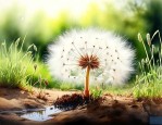 什么植物靠风播种种子