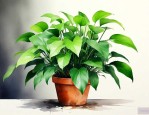 适合家里养的绿色的花