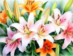 晒百合花写心情的句子