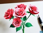 怎么做折纸玫瑰花教程