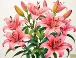 2025年百合花枝数的含义