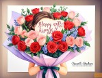 老婆生日送花怎样写贺卡