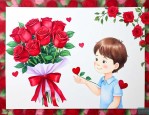 给妈妈送玫瑰花送几朵