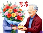 老人90大寿送什么花