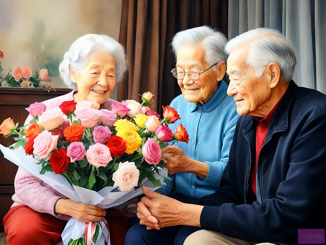 给老人过生日买什么花