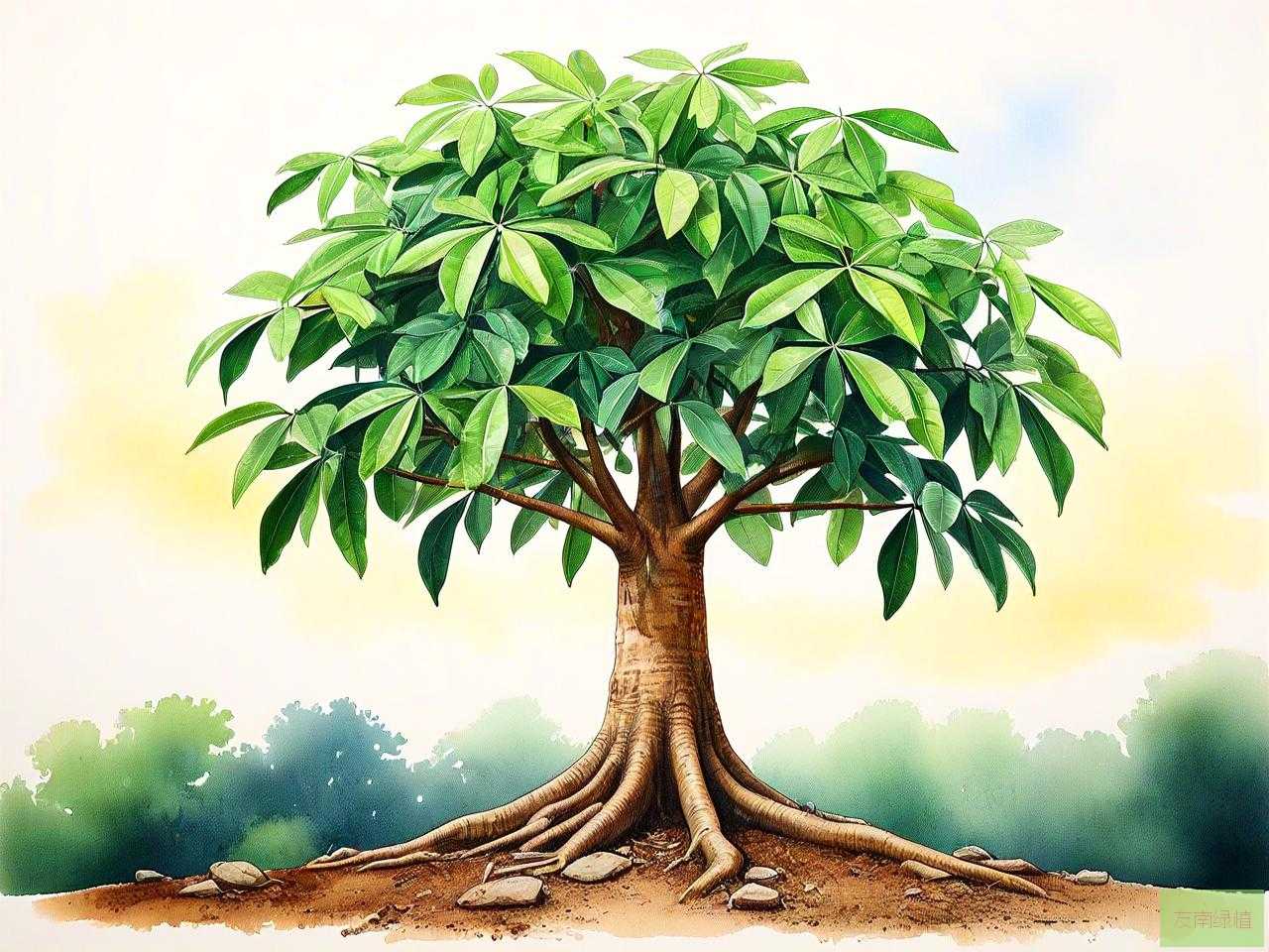 发财树大面积种植方法