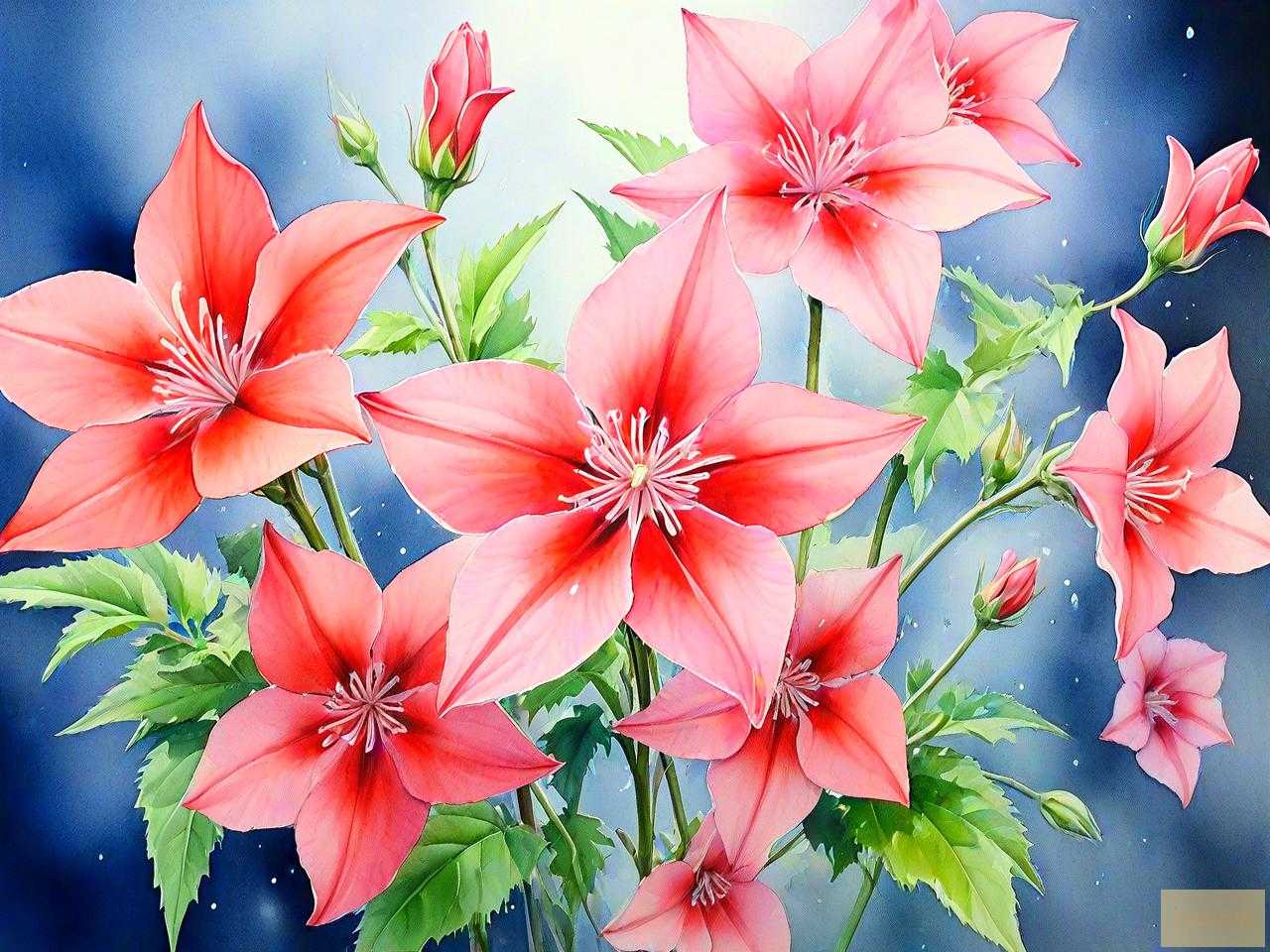 开五角星的花是什么花