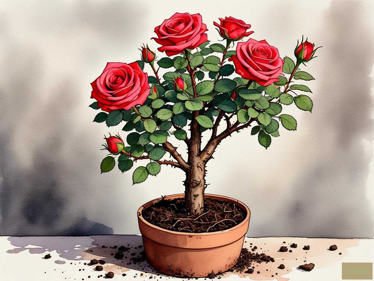 2025年玫瑰花的老桩种植