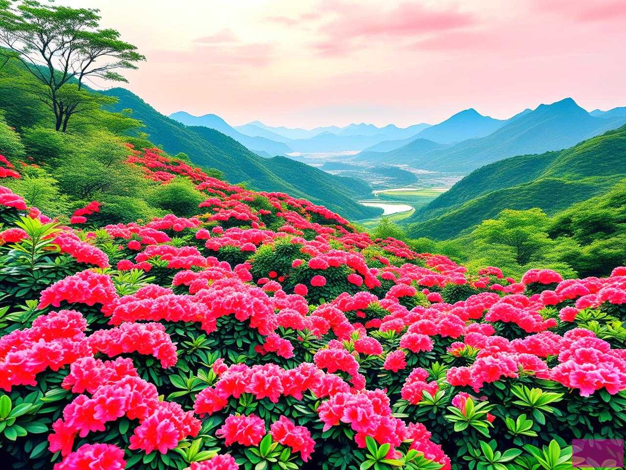 2025年丹寨龙泉山杜鹃花