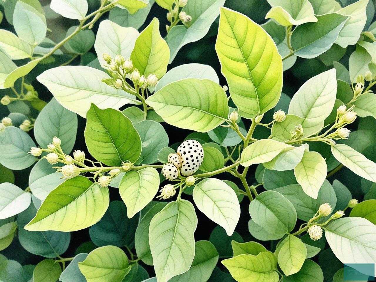 2025年茉莉花叶子长白虫