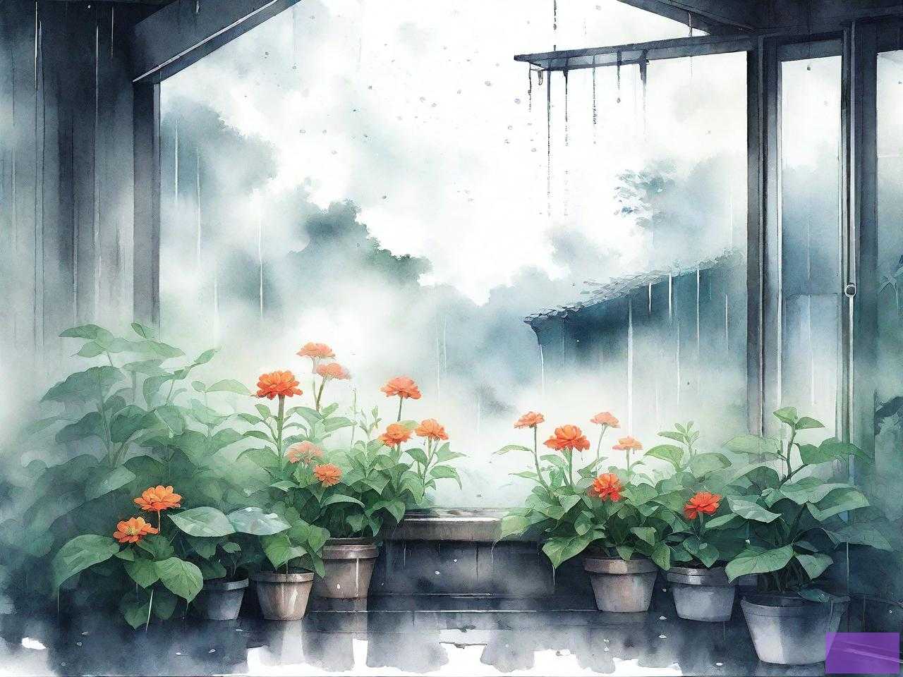 听雨观云种花草