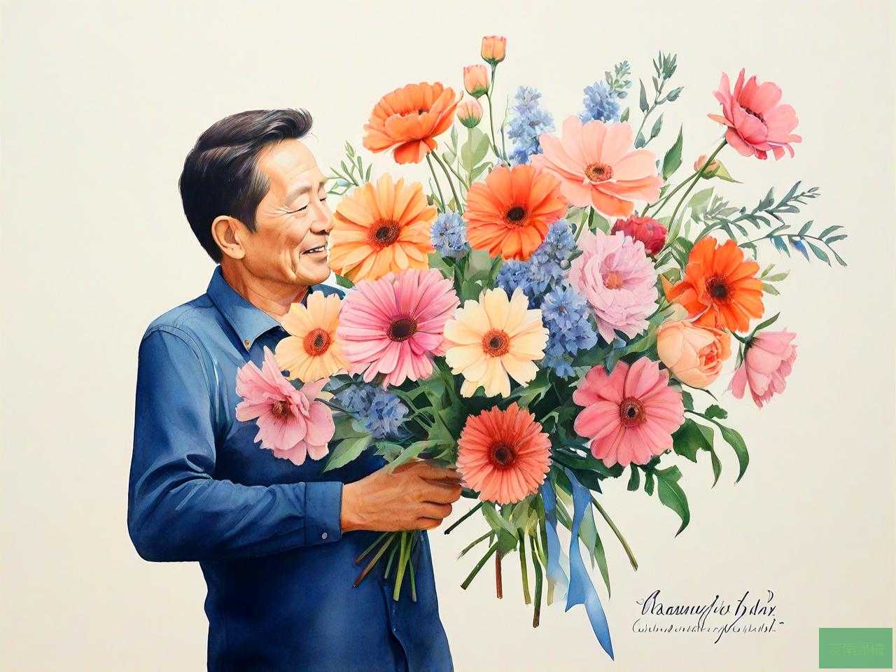 父亲节送给爸爸的鲜花