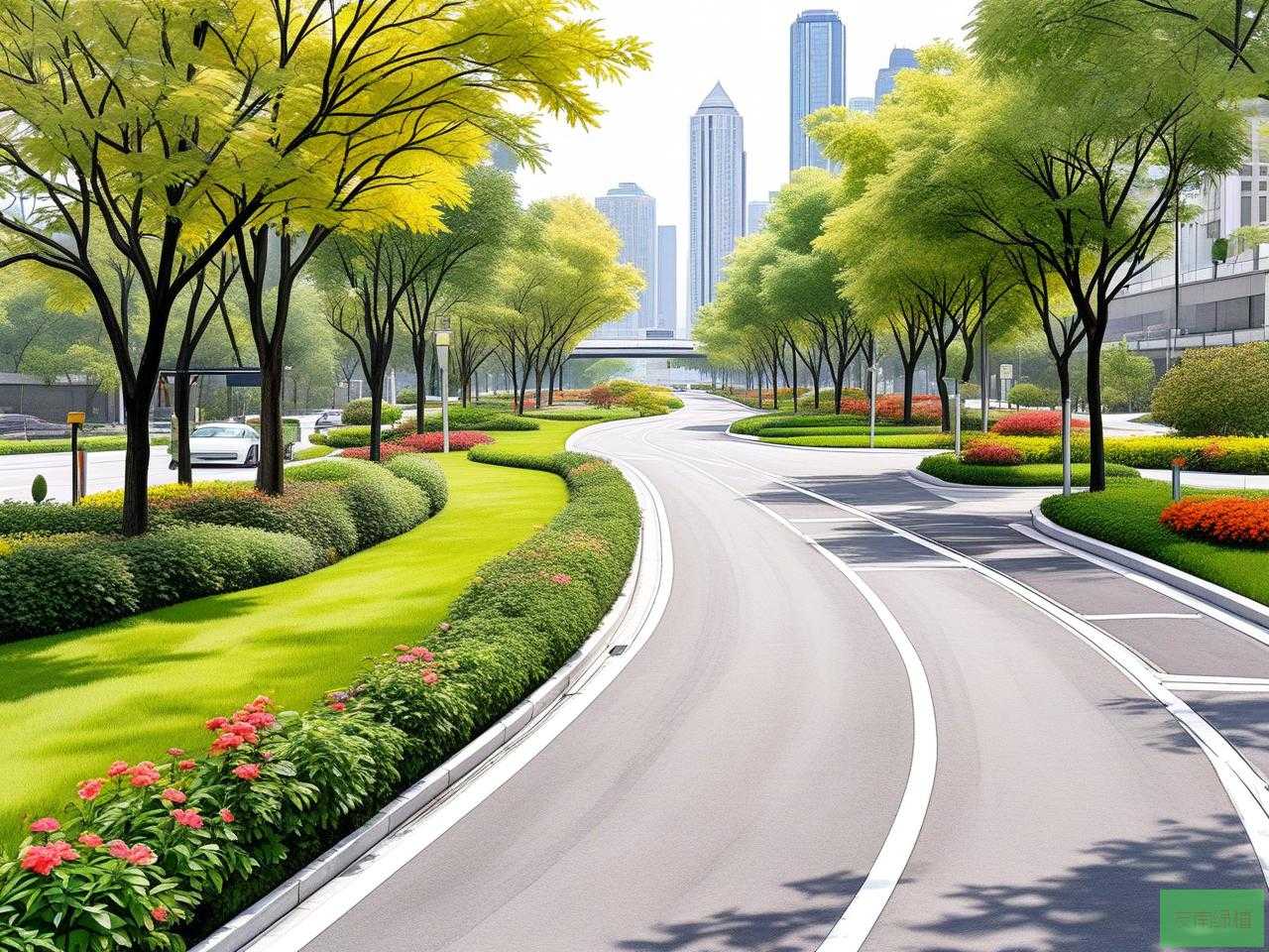 2025年城市道路绿化设计