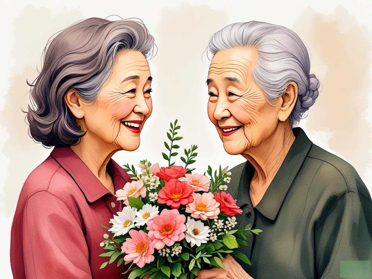 2025年长辈女性送什么花