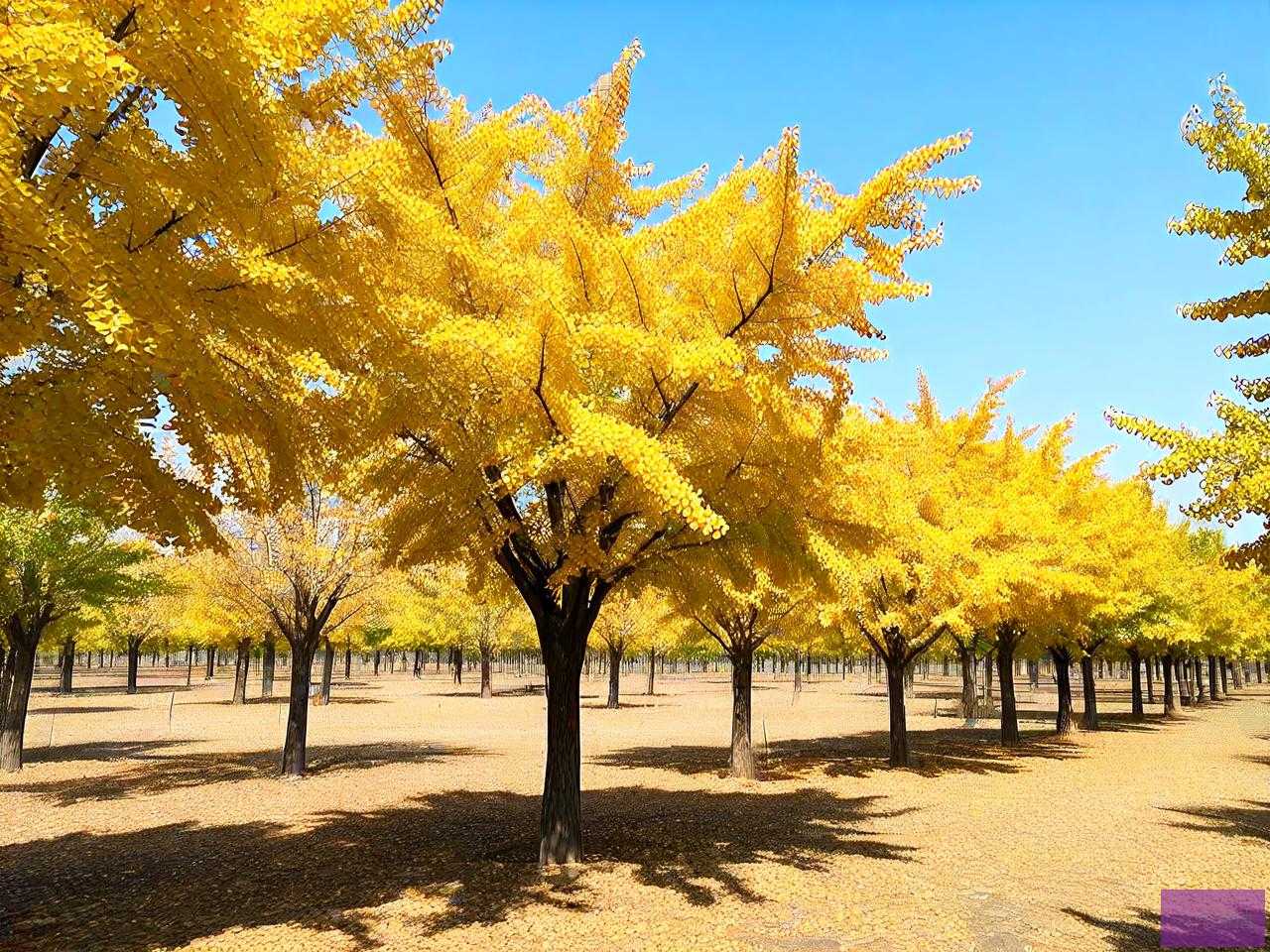 山东郯城银杏苗木基地