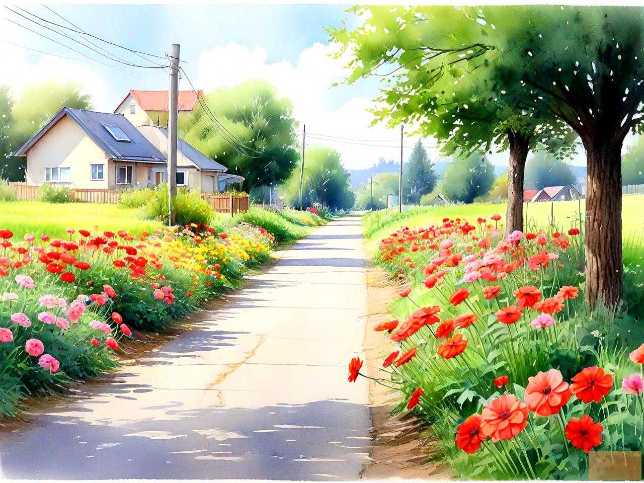 家门口路边种什么花好