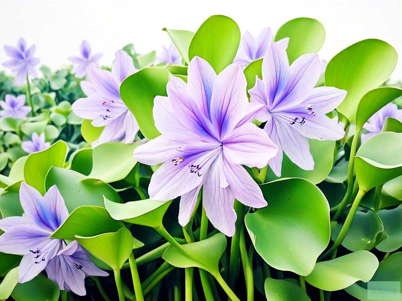 水葫芦开花长什么样子