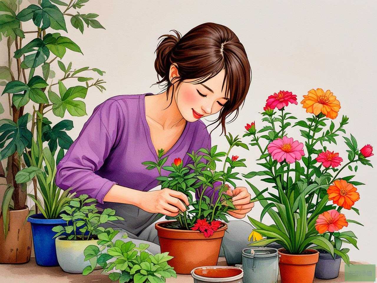 2025年喜欢种花草的女人