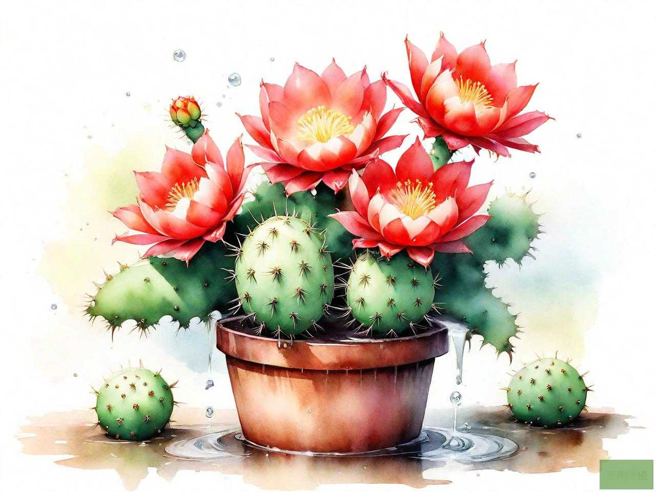 仙人球开花时要浇水吗