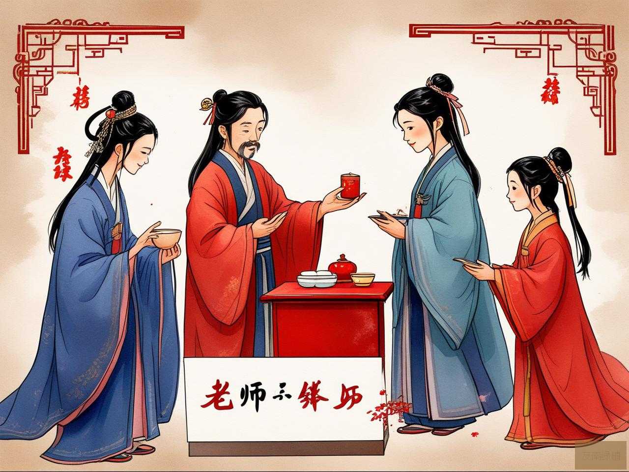 2025年古代送老师的六礼