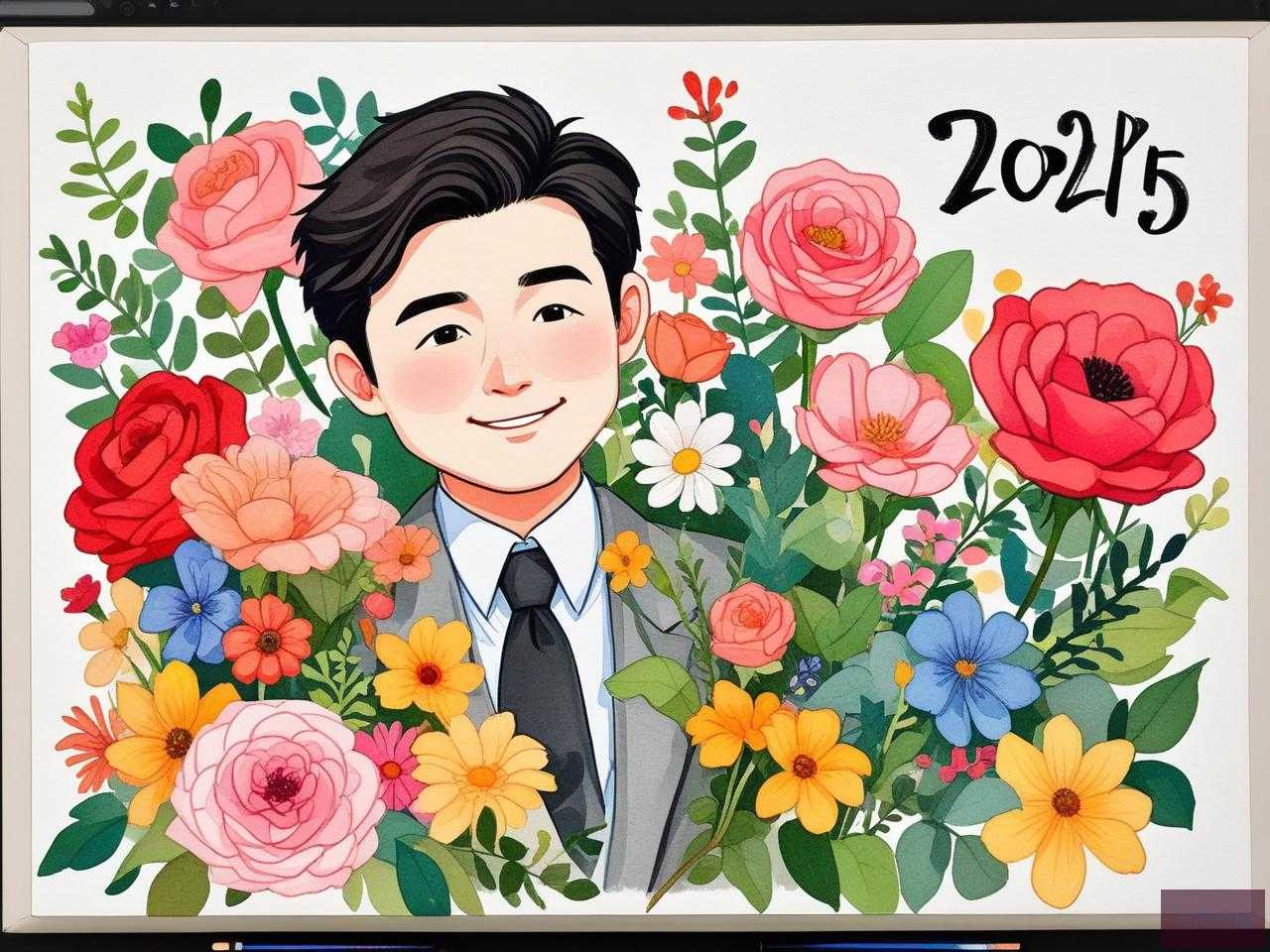 2025年男班主任送什么花