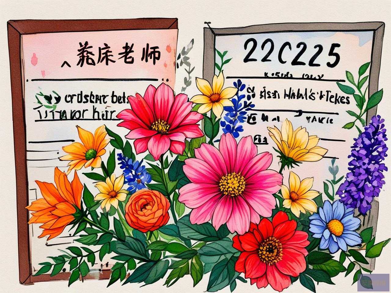2025年代表感谢老师的花