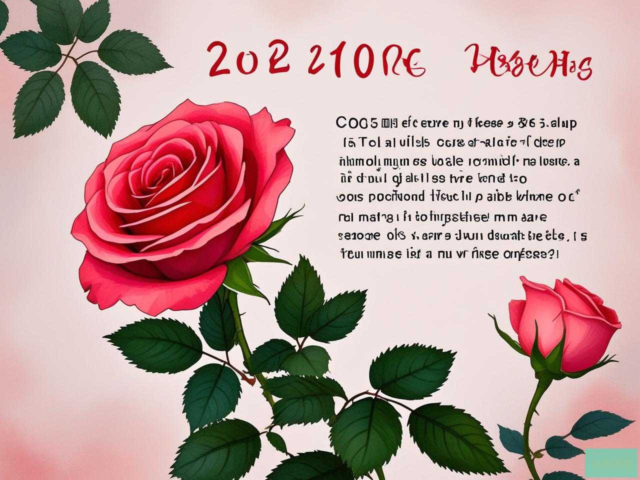 2025年玫瑰花的寄语短句