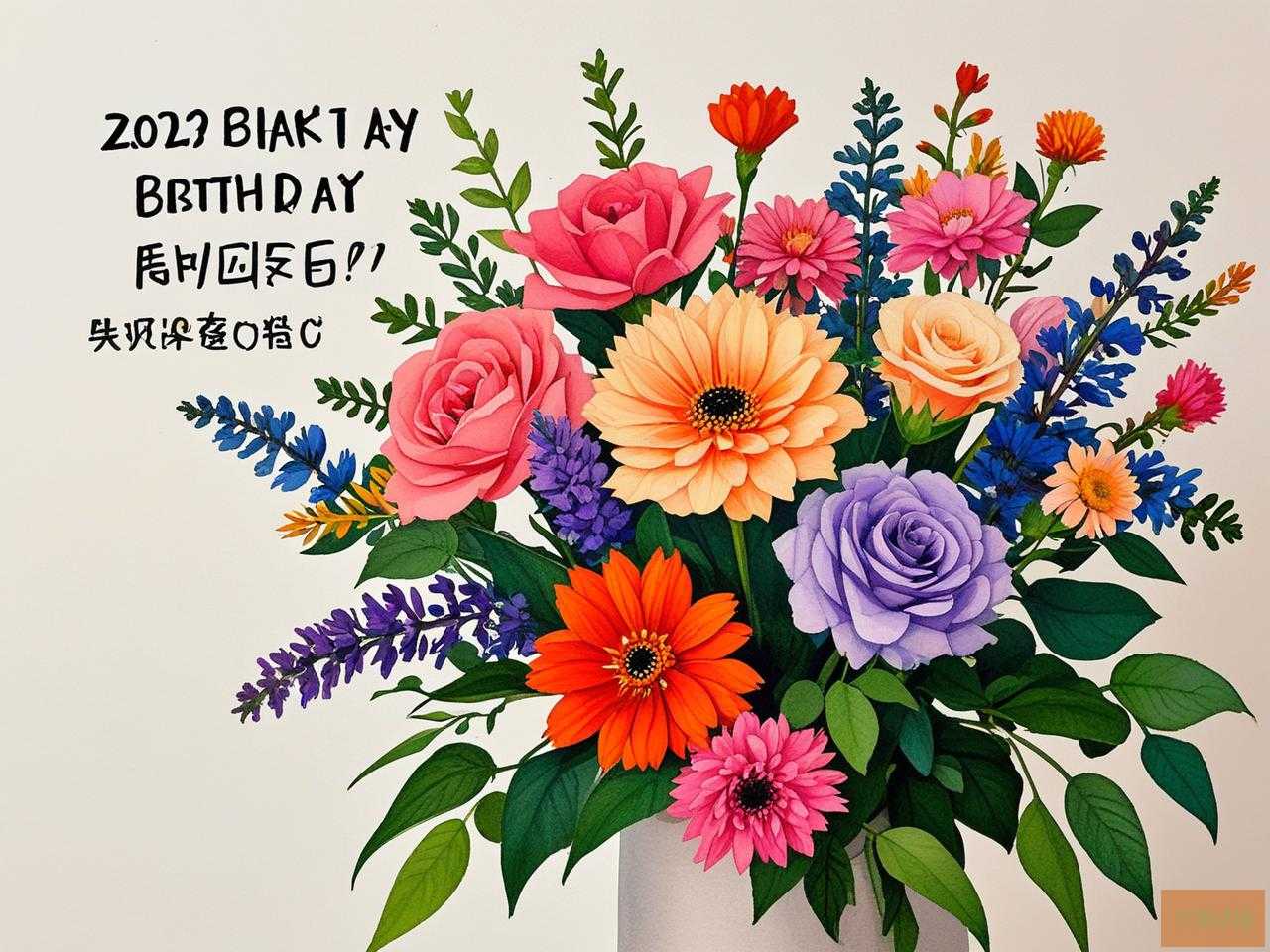 2025年朋友生日鲜花祝福