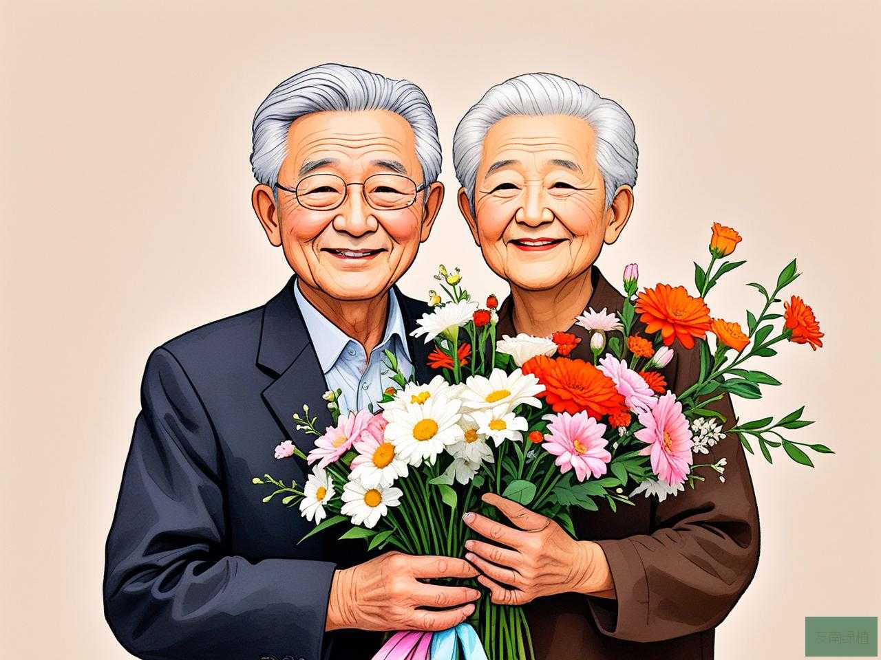 2025年给老人祝寿送鲜花