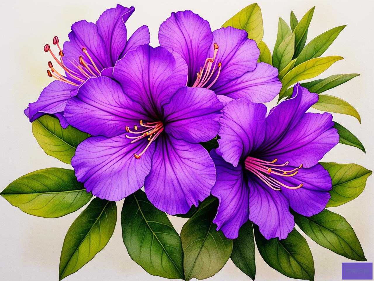 2025年紫色杜鹃花的花语