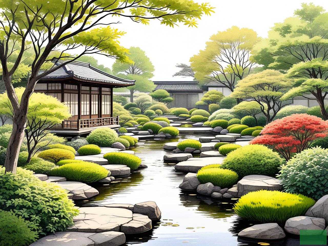 2025年日式园林植物配置