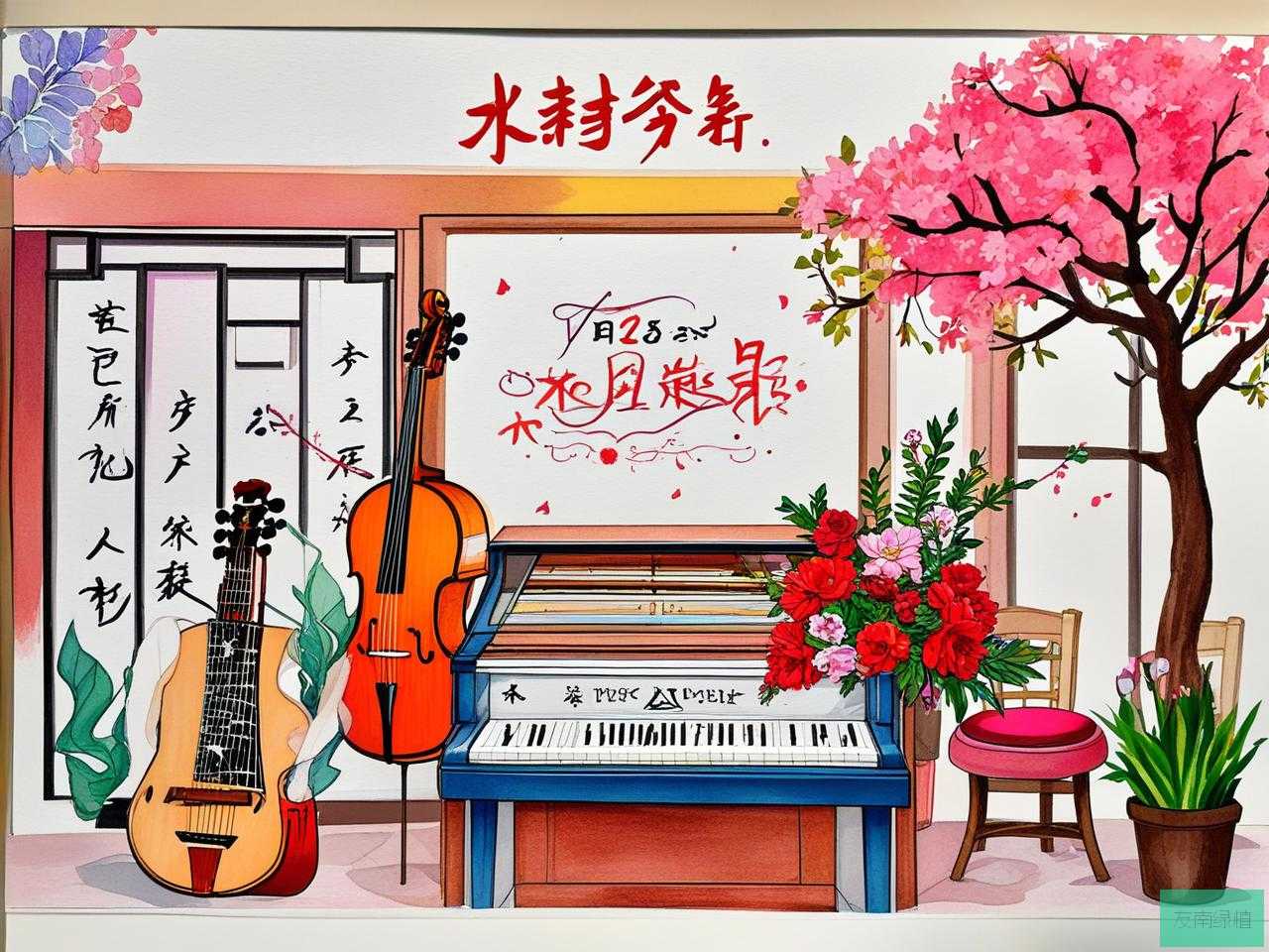 2025年琴行开业送什么花