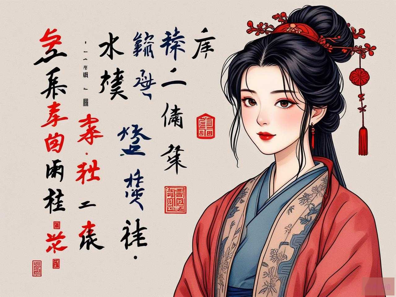 2025年金陵十二钗花名签