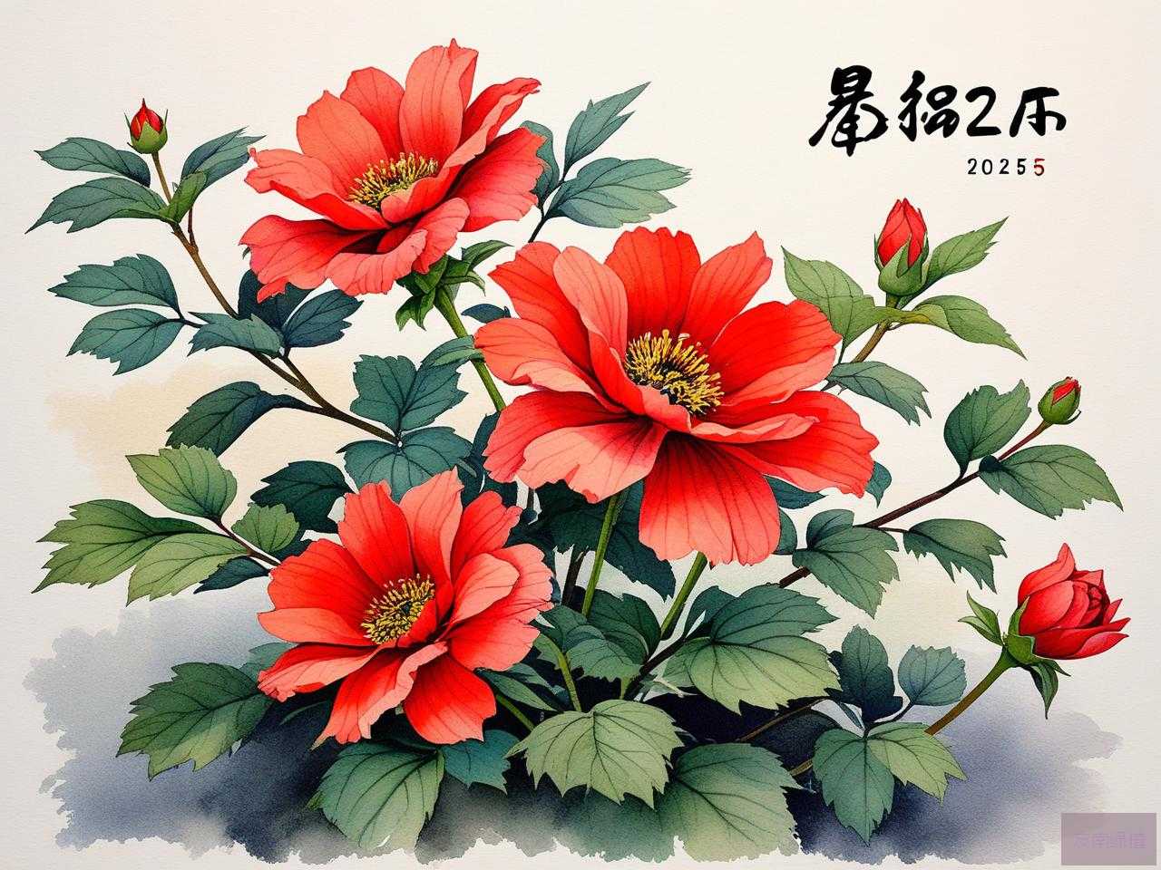 2025年带火字的花卉名称