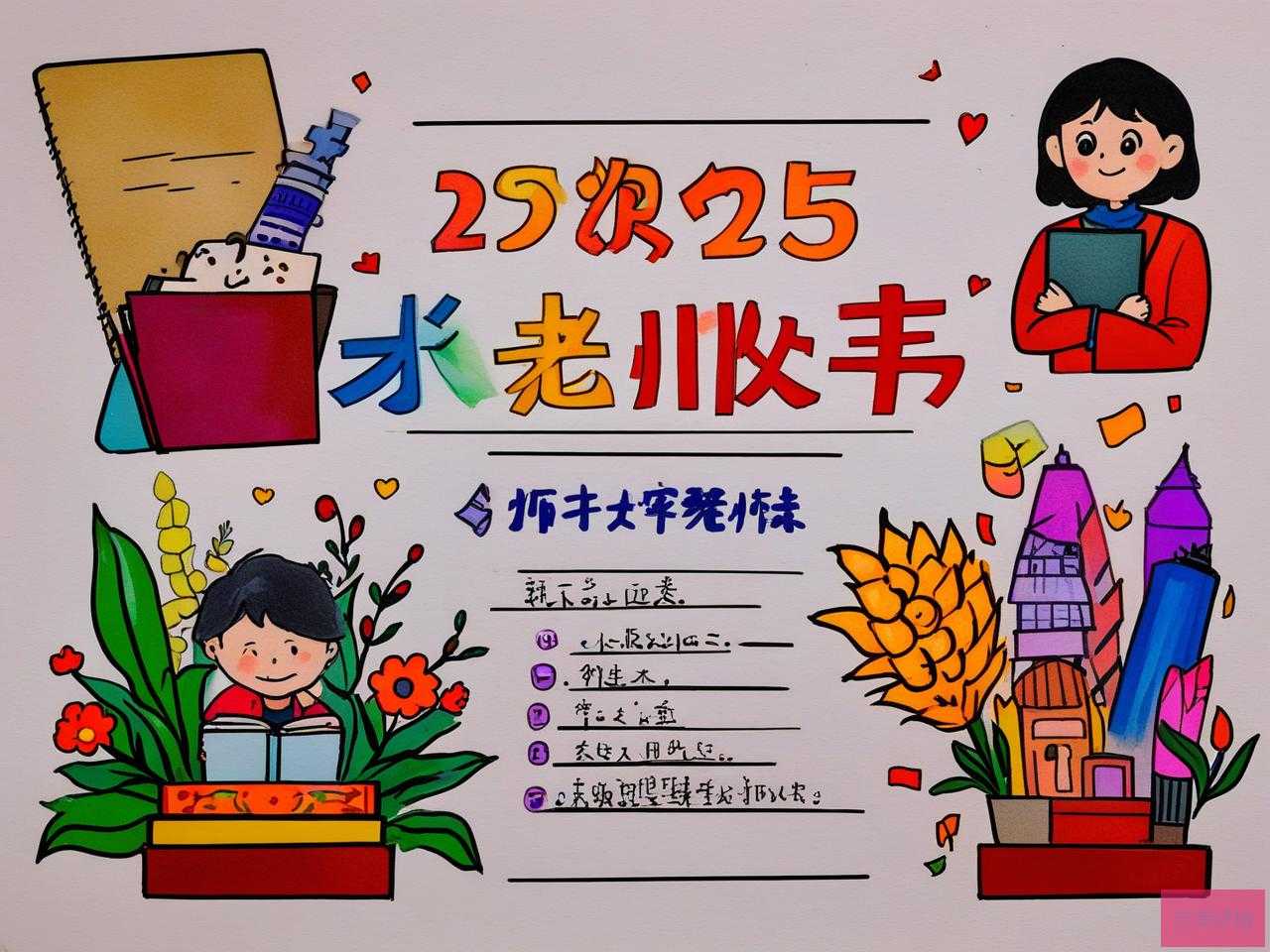 2025年送给老师四字词语