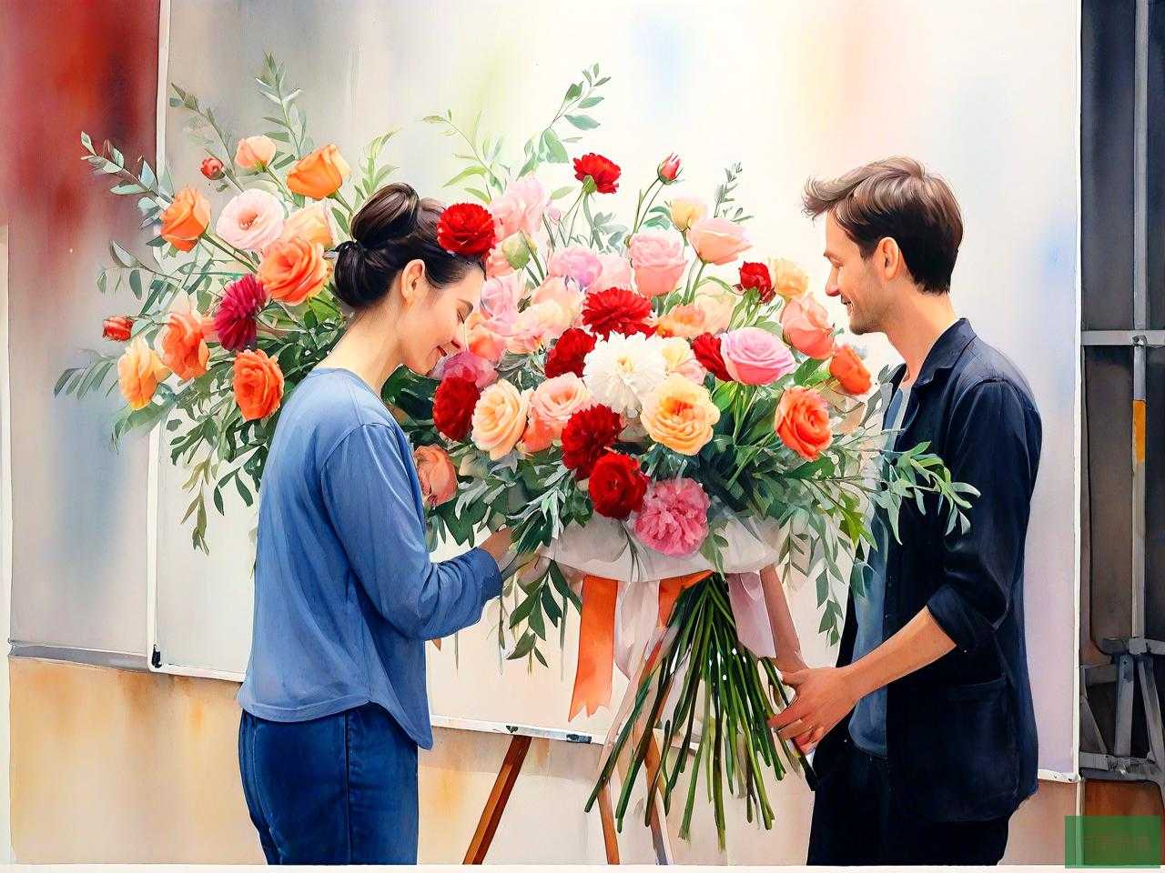 怎么给舞台上的人送花