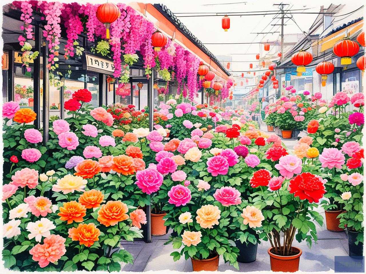 2025年去花市买花的日记