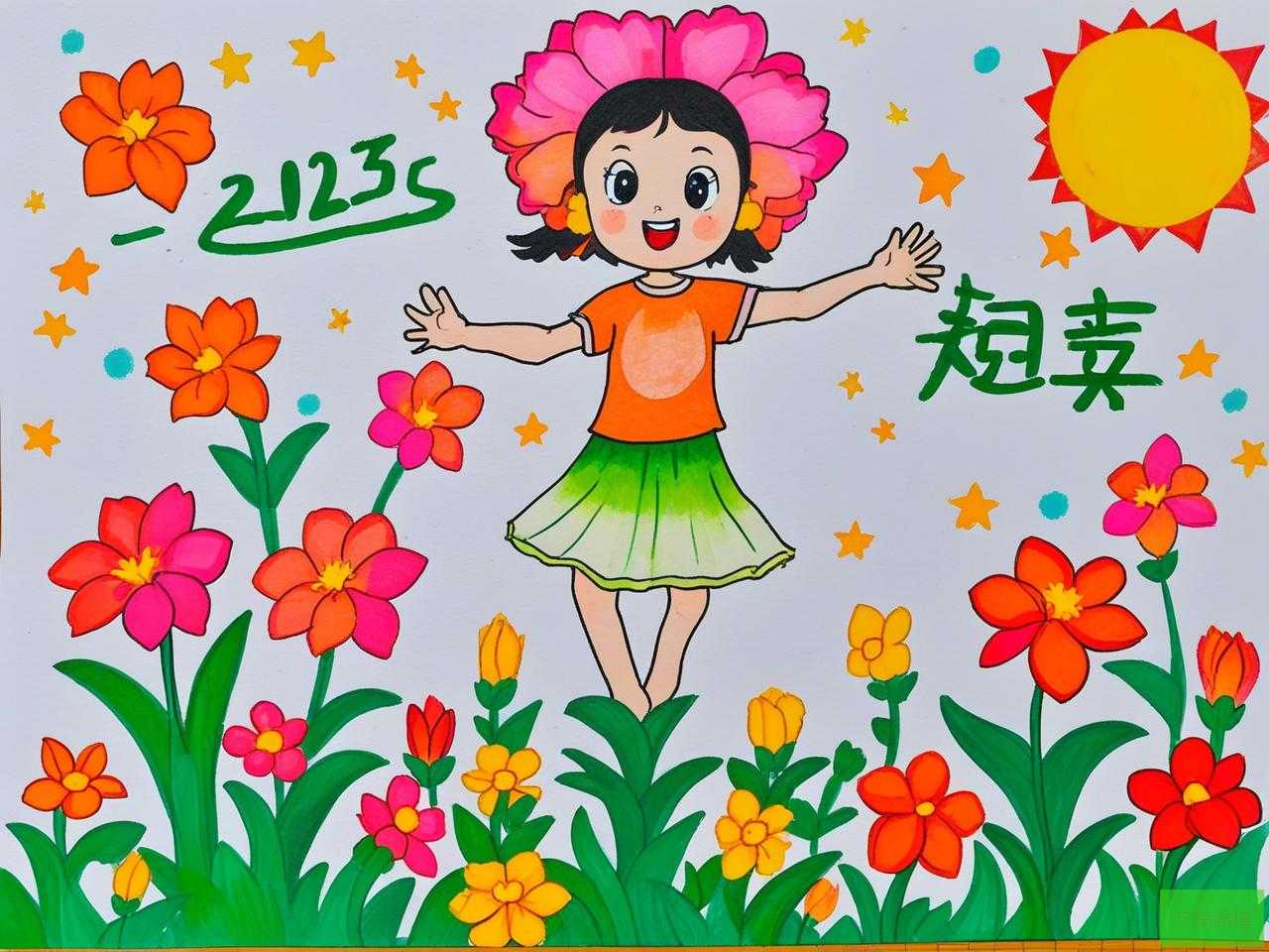 2025年萱草花幼儿手势舞