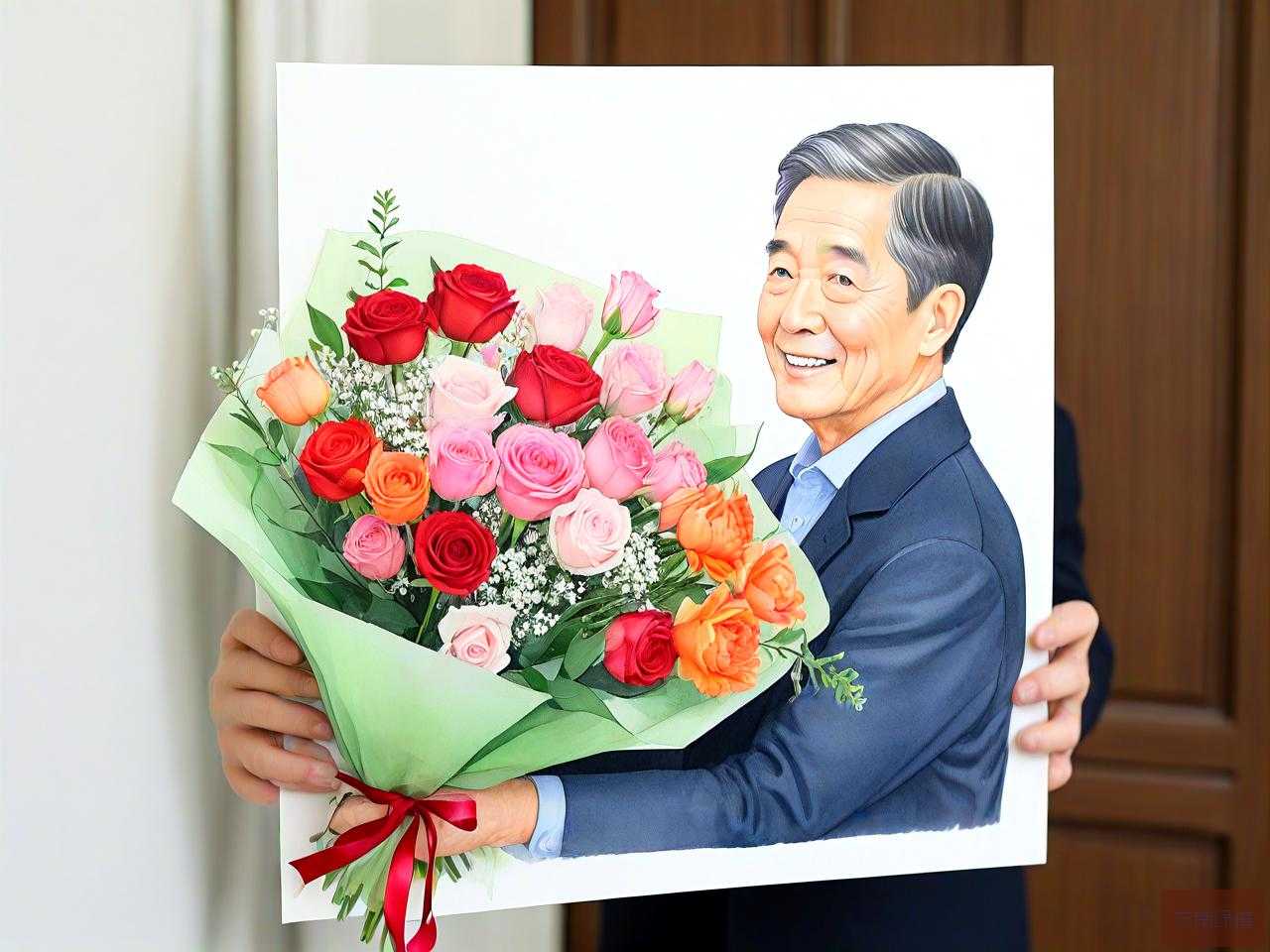 男士长辈生日送什么花