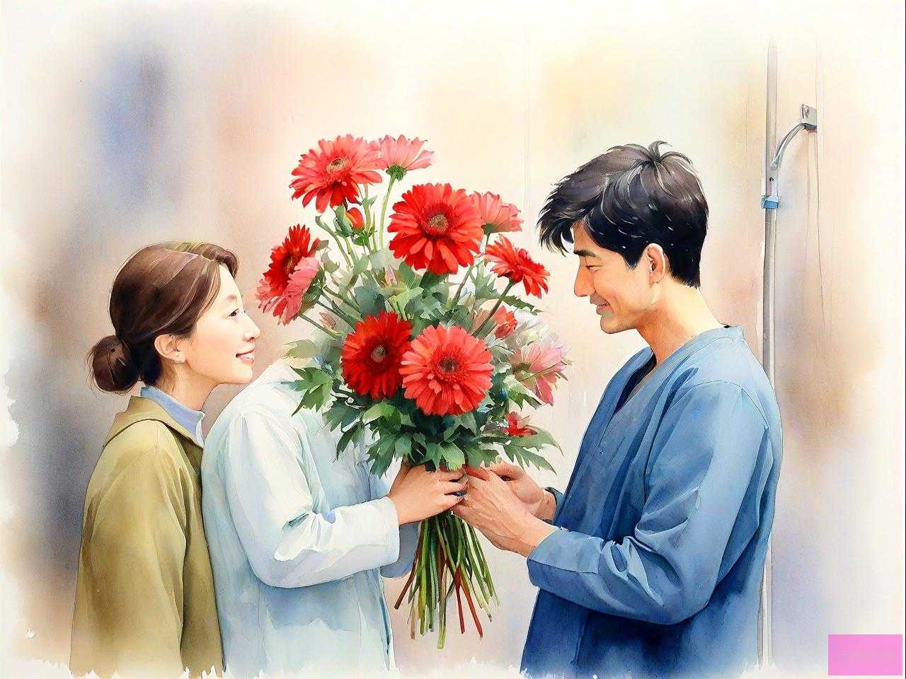 看望男病人送花合适吗