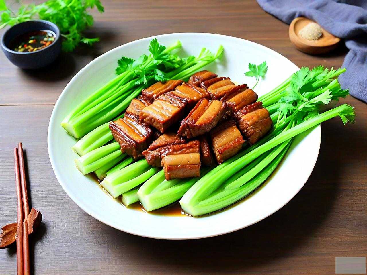 给老师送芹菜肉的寓意