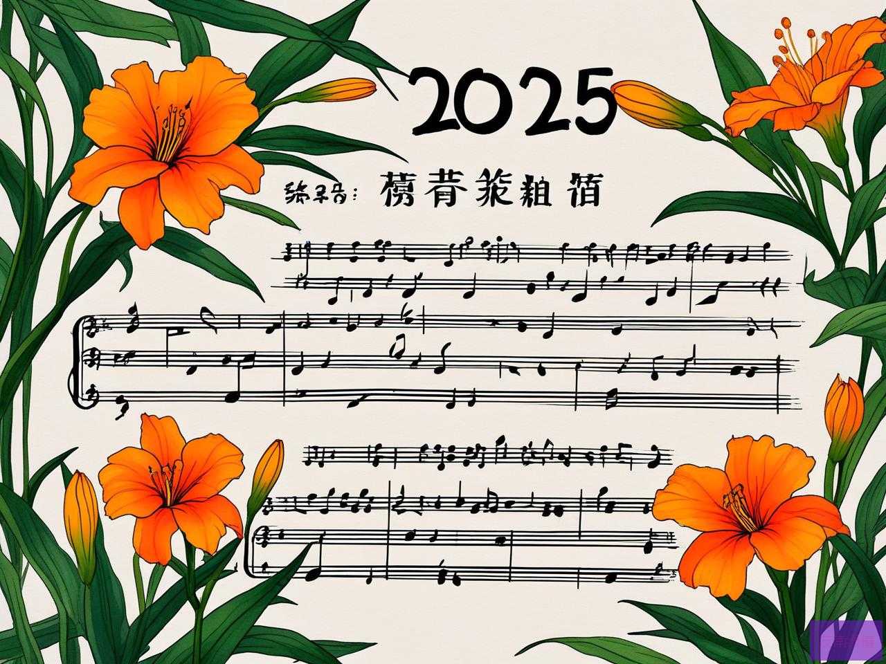 2025年萱草花合唱谱简谱