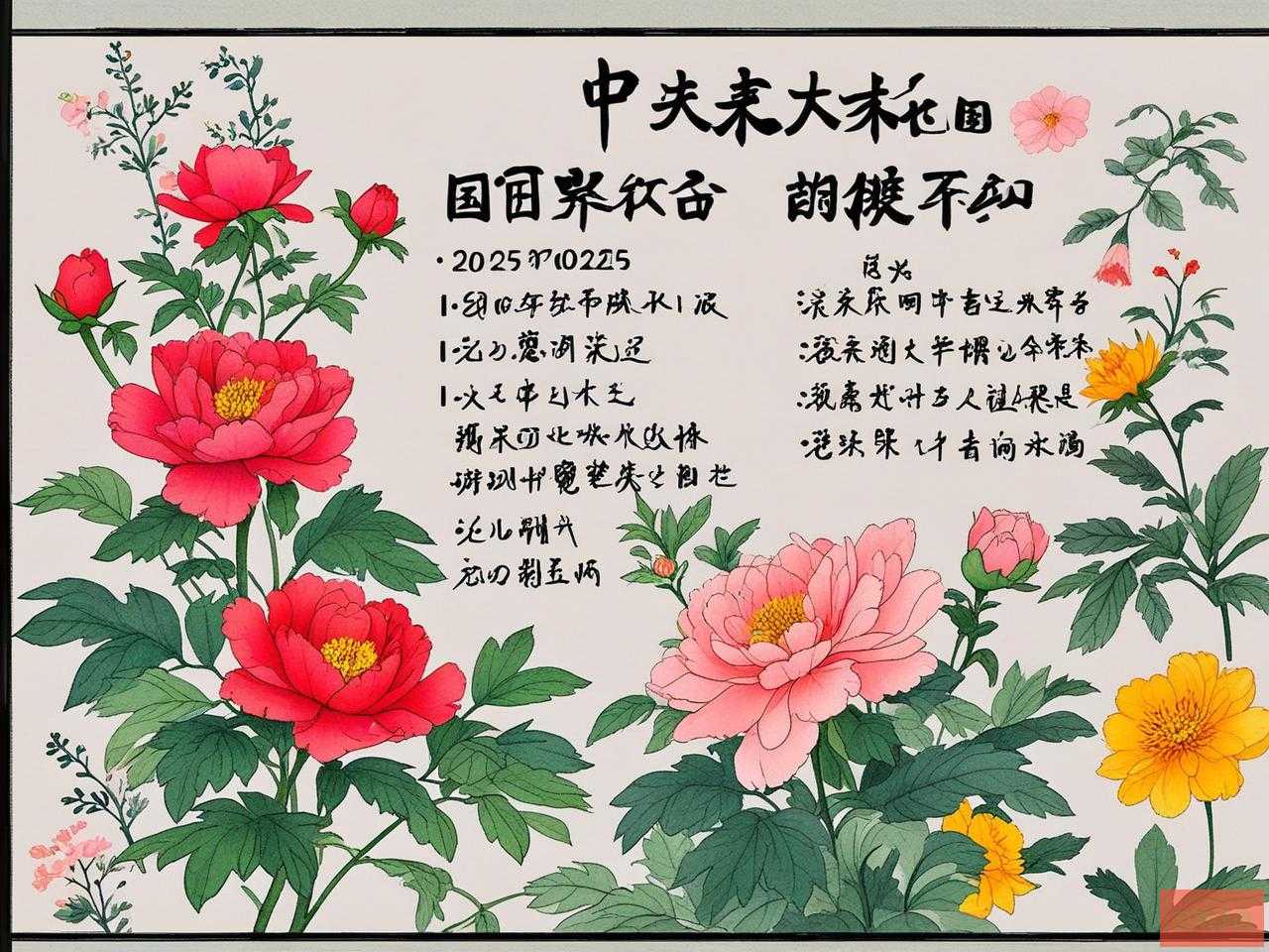 2025年中国花卉名字大全