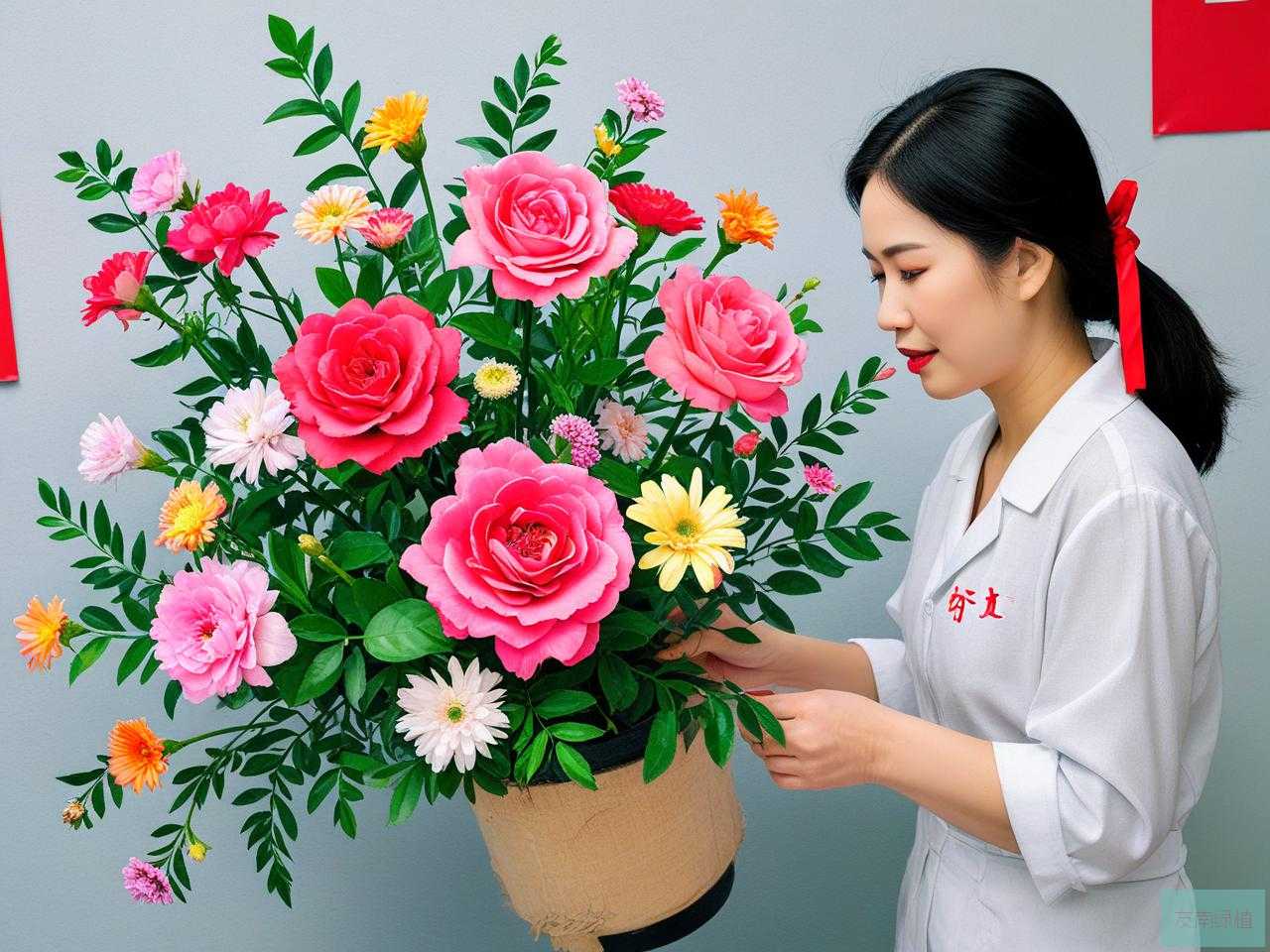 2025年社区妇联插花活动