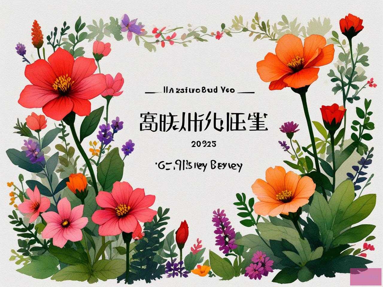 2025年花草微信名字大全