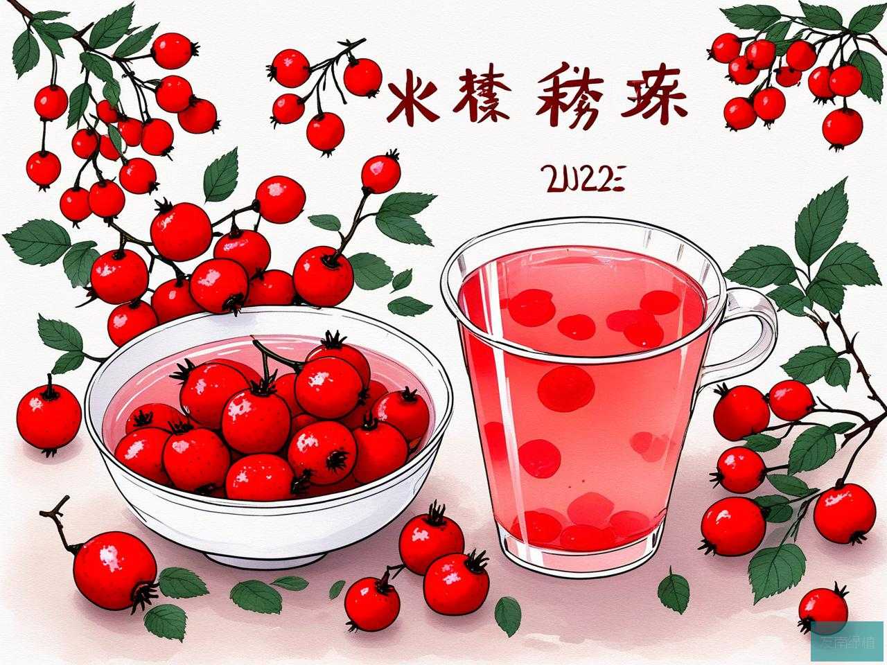 2025年山楂和玫瑰泡水喝