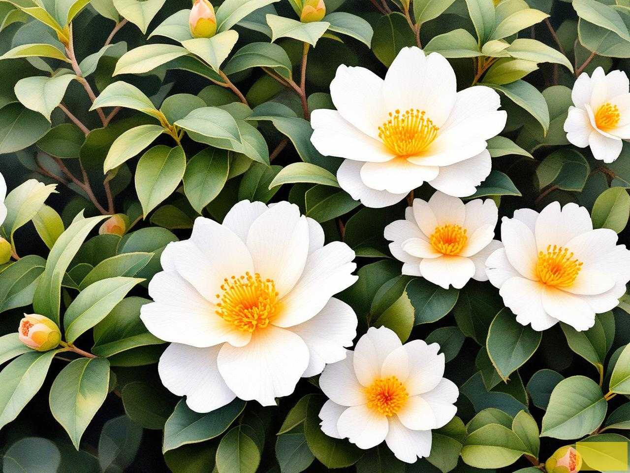 2025年白色山茶花的花语