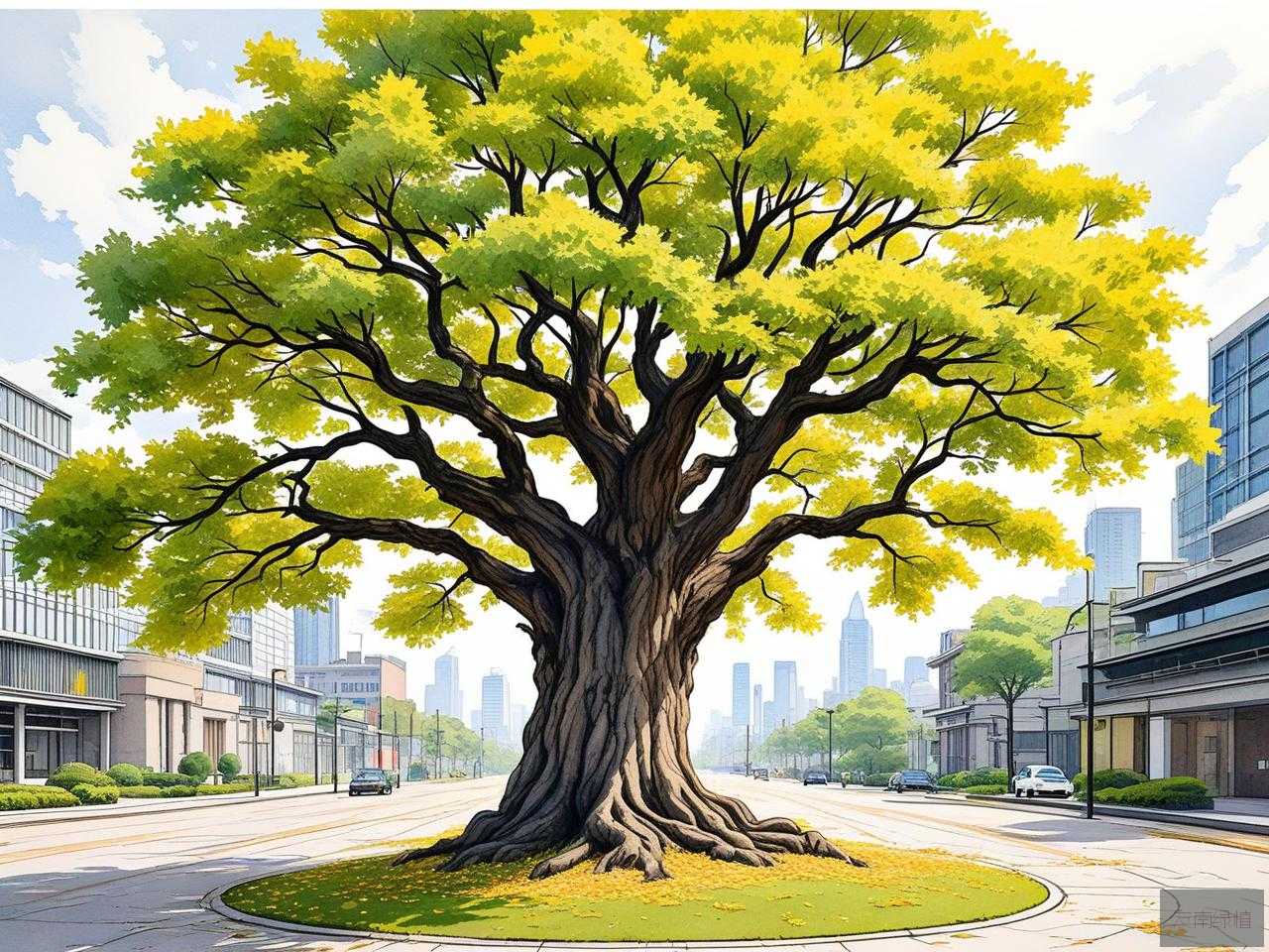 2025年梧桐树是很壮观的