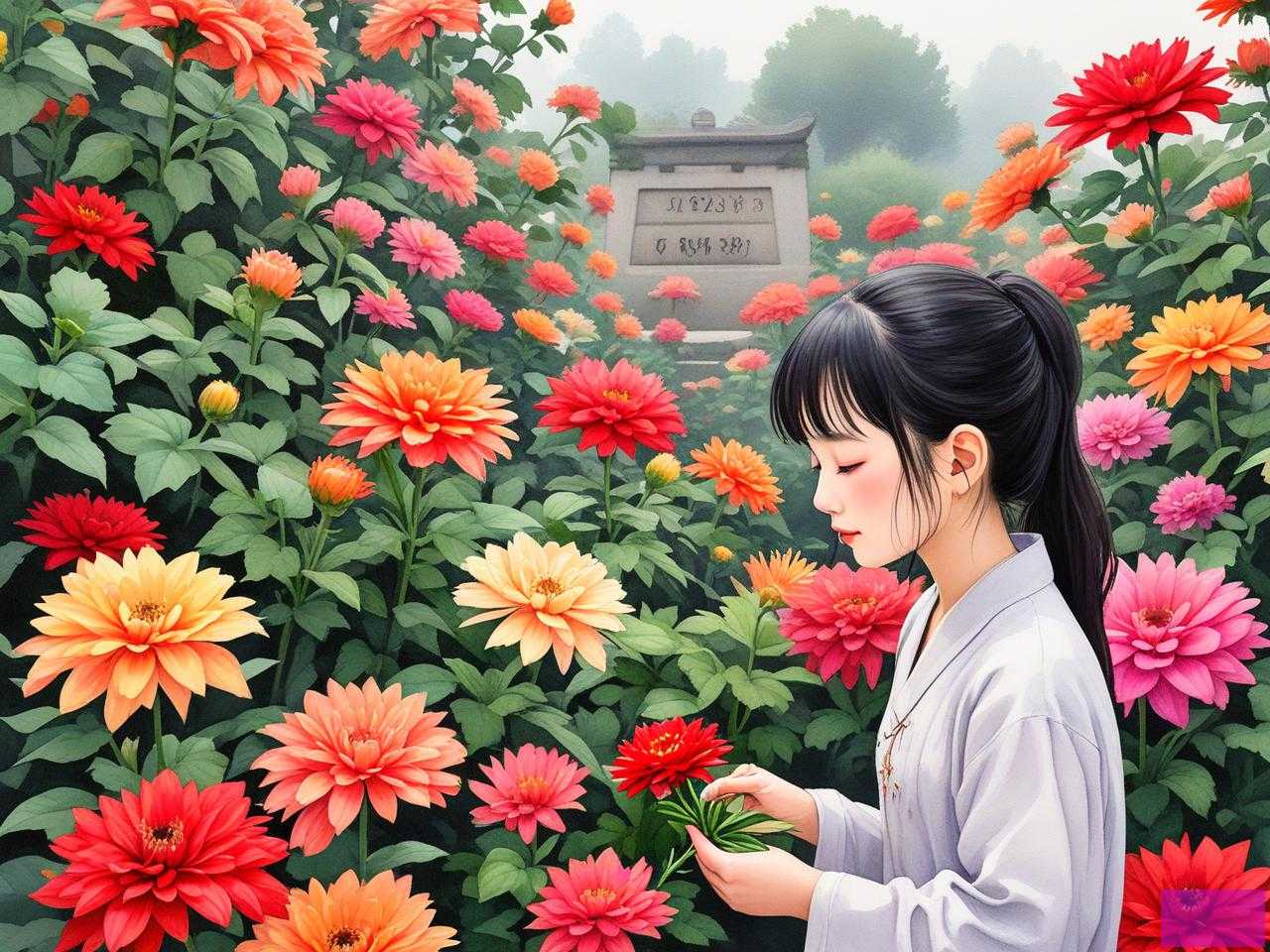 2025年上坟一般用什么花