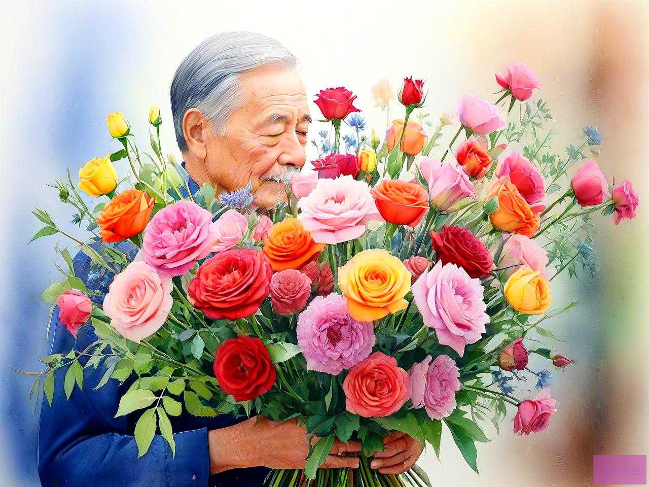 给老丈人送花买什么花